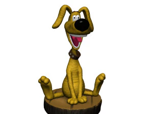 Treasure Island Dog STL 3D Model