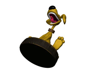 Treasure Island Dog STL 3D Model