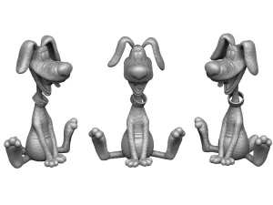 Treasure Island Dog STL 3D Model