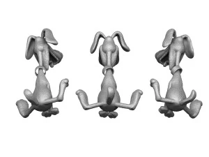 Treasure Island Dog STL 3D Model