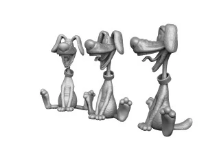 Treasure Island Dog STL 3D Model