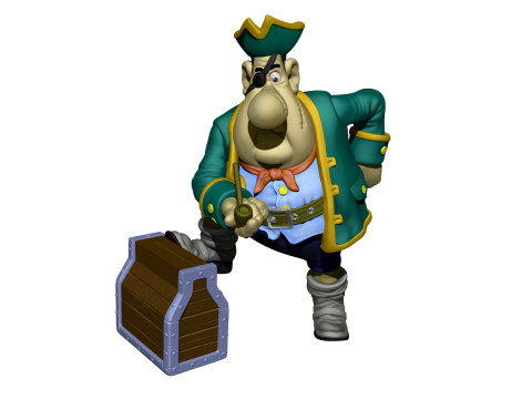 Billy Bones for 3d print STL Model Cetak 3D