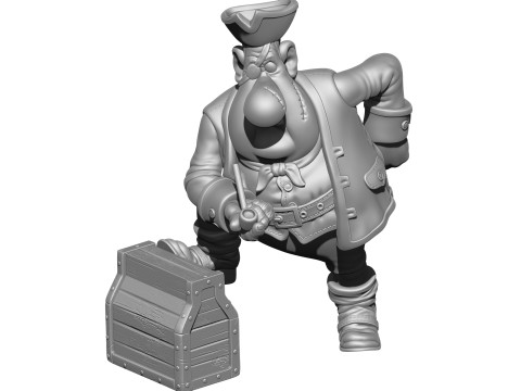 Billy Bones for 3d print STL Model Cetak 3D