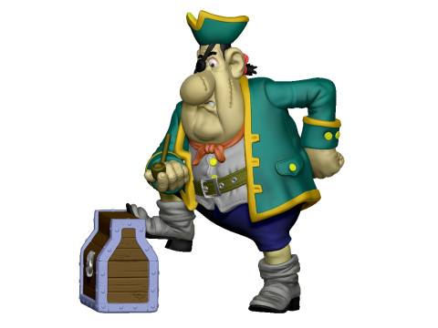Billy Bones for 3d print STL Model Cetak 3D