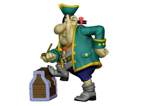 Billy Bones for 3d print STL Model Cetak 3D