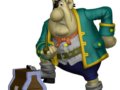 Billy Bones for 3d print STL Model Cetak 3D