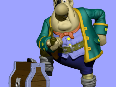 Billy Bones for 3d print STL Model Cetak 3D