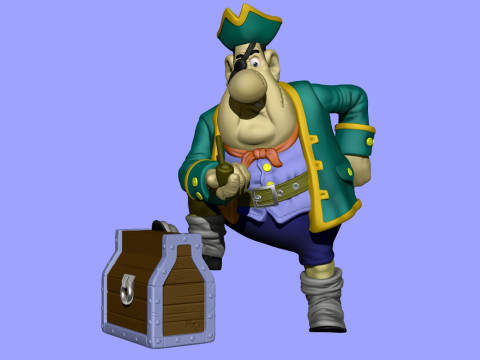 Billy Bones for 3d print STL Model Cetak 3D