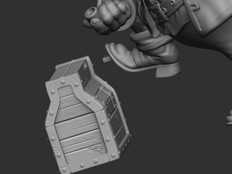 Billy Bones for 3d print STL Model Cetak 3D