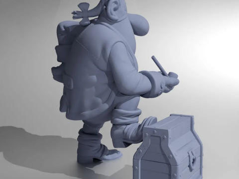Billy Bones for 3d print STL Model Cetak 3D