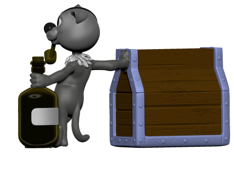 Billy Bones cat for 3D printing STL Modelo de impresión 3D