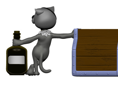 Billy Bones cat for 3D printing STL Modelo de impresión 3D