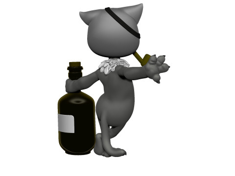 Billy Bones cat for 3D printing STL Modelo de impresión 3D
