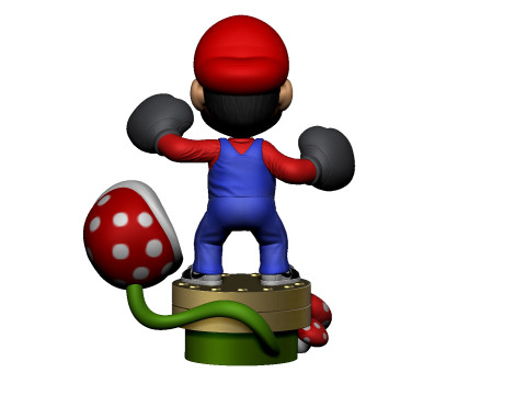 Super Mario boxer for 3d print STL Modelo 3D