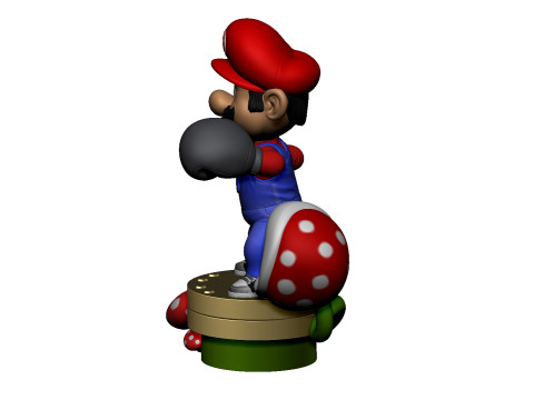 Super Mario boxer for 3d print STL Modelo 3D