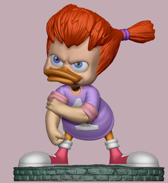 Gosalyn Mallard for 3d print STL 3D 모델 .c4d .max .obj .3ds .fbx .stl .blend