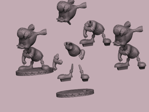 Gosalyn Mallard for 3d print STL 3D 모델
