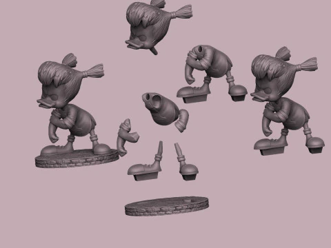 Gosalyn Mallard per la stampa 3D STL Modello 3D