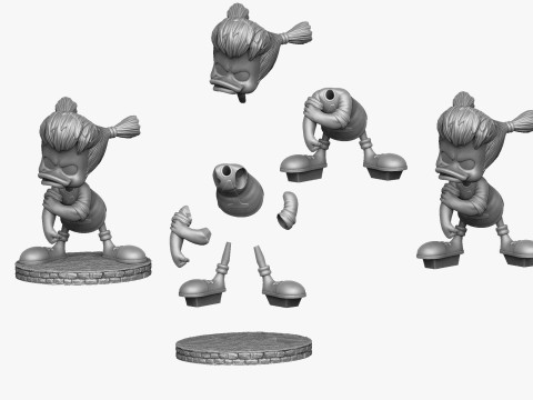 Gosalyn Mallard for 3d print STL 3D 모델