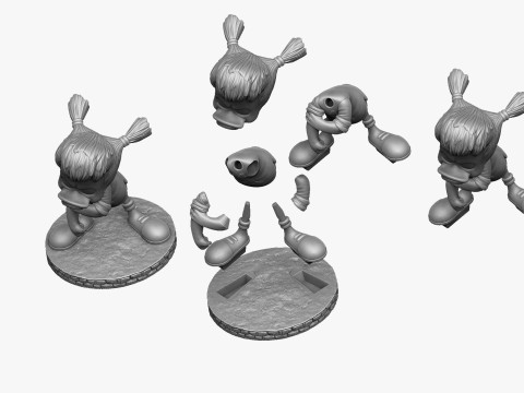 Gosalyn Mallard for 3d print STL 3D 모델
