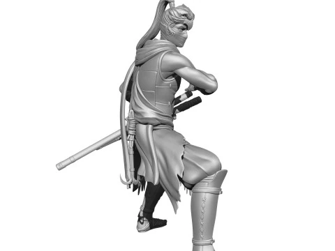Rise of the Ronin Yasusuke Sawamura 2 opcje stojak&oacute;w do druku 3D STL Model 3D