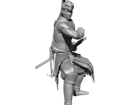 Rise of the Ronin Yasusuke Sawamura 2 opcje stojak&oacute;w do druku 3D STL Model 3D