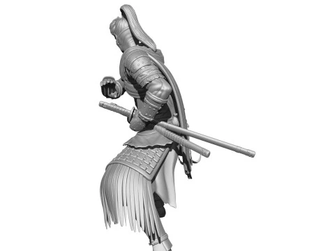 Rise of the Ronin Yasusuke Sawamura 2 opcje stojak&oacute;w do druku 3D STL Model 3D