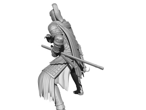 Rise of the Ronin Yasusuke Sawamura 2 opcje stojak&oacute;w do druku 3D STL Model 3D