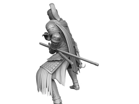Rise of the Ronin Yasusuke Sawamura 2 opcje stojak&oacute;w do druku 3D STL Model 3D