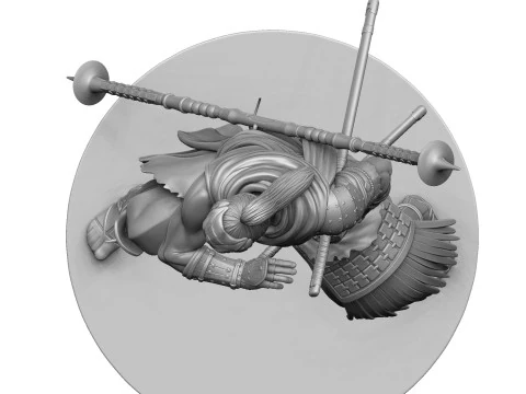 Rise of the Ronin Yasusuke Sawamura 2 opcje stojak&oacute;w do druku 3D STL Model 3D