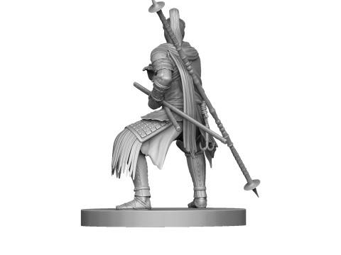 Rise of the Ronin Yasusuke Sawamura 2 stand options for 3d print STL 3D 모델