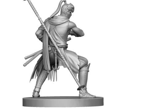 Rise of the Ronin Yasusuke Sawamura 2 stand options for 3d print STL 3D 모델