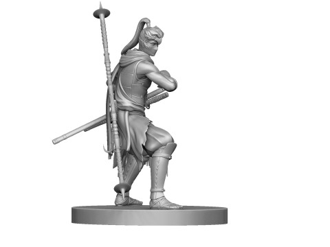 Rise of the Ronin Yasusuke Sawamura 2 stand options for 3d print STL 3D 모델