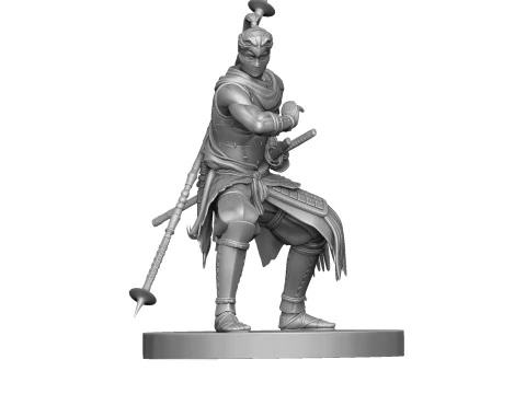 Rise of the Ronin Yasusuke Sawamura 2 opcje stojak&oacute;w do druku 3D STL Model 3D
