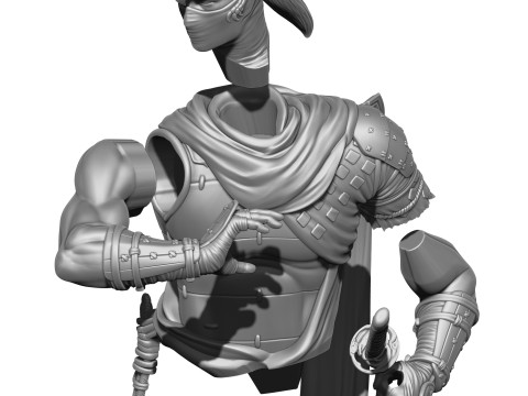 Rise of the Ronin Yasusuke Sawamura 2 stand options for 3d print STL 3D 모델