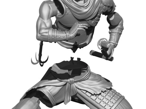 Rise of the Ronin Yasusuke Sawamura 2 opcje stojak&oacute;w do druku 3D STL Model 3D
