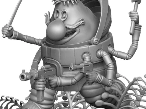 GROMOZEKA FOR 3D PRINT STL 3D Model