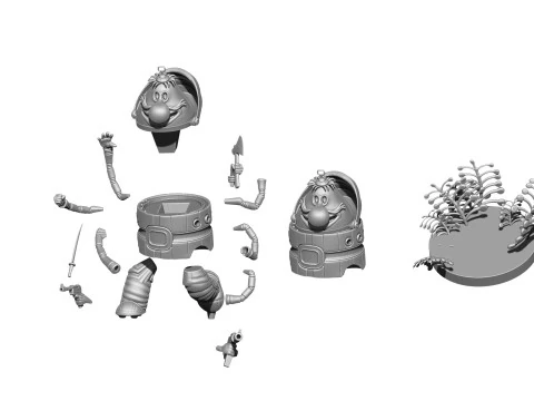GROMOZEKA FOR 3D PRINT STL 3D Model