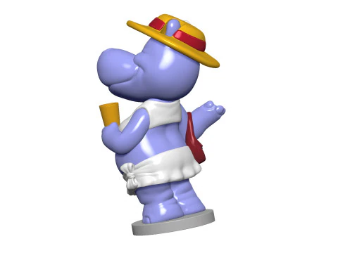 Hippo Susi Sonnenschein Kindersurprise for 3d print stl 3D Print Model