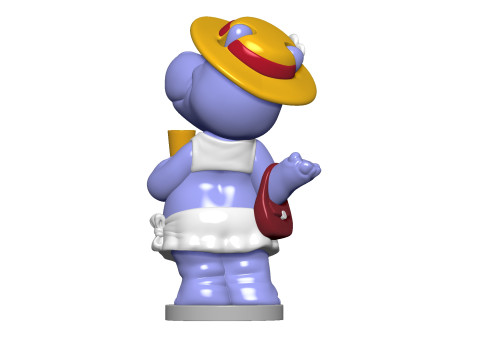 Hippo Susi Sonnenschein Kindersurprise for 3d print stl 3Dプリントモデル