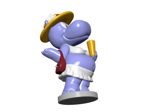 Hippo Susi Sonnenschein Kindersurprise for 3d print stl 3Dプリントモデル