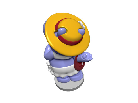 Hippo Susi Sonnenschein Kindersurprise for 3d print stl 3Dプリントモデル