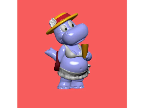 Hippo Susi Sonnenschein Kindersurprise for 3d print stl 3D Print Model