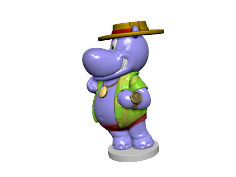 HIPPO NICO NEUREICH FOR 3D PRINT STL 3D 프린트 모델
