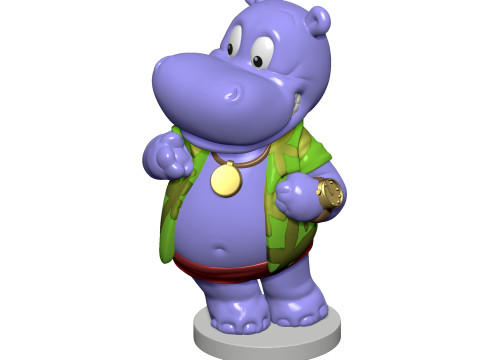 HIPPO NICO NEUREICH FOR 3D PRINT STL 3D 프린트 모델