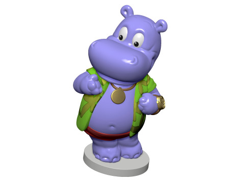 HIPPO NICO NEUREICH FOR 3D PRINT STL 3D 프린트 모델