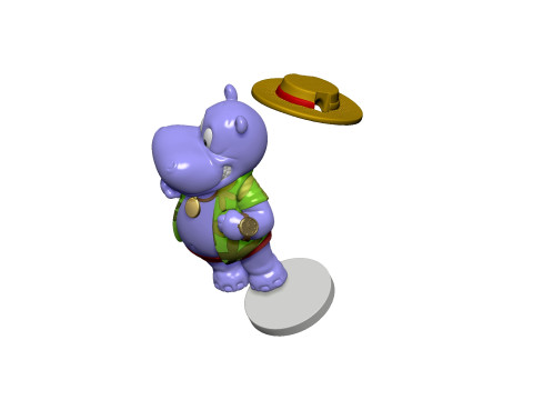 HIPPO NICO NEUREICH FOR 3D PRINT STL 3D 프린트 모델