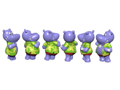 HIPPO NICO NEUREICH FOR 3D PRINT STL 3D 프린트 모델