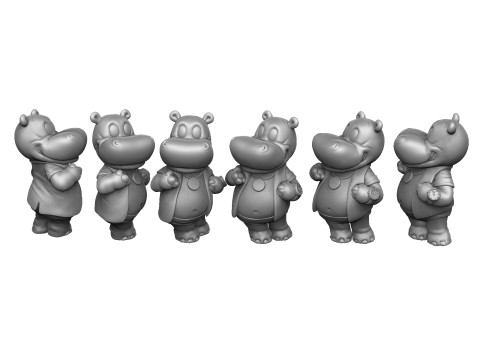 HIPPO NICO NEUREICH FOR 3D PRINT STL 3D 프린트 모델