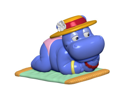HIPPO BABSI BABY FOR 3D PRINT STL 3D-Druckmodell